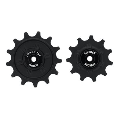 Elvedes - 1 jeu de galets 1 × 11D + 1 × 13D avec roulements scellés pour Shimano 11 vitesses Elvedes - 1 jeu de galets 1 × 11D + 1 × 13D avec roulements scellés pour Shimano 11 vitesses