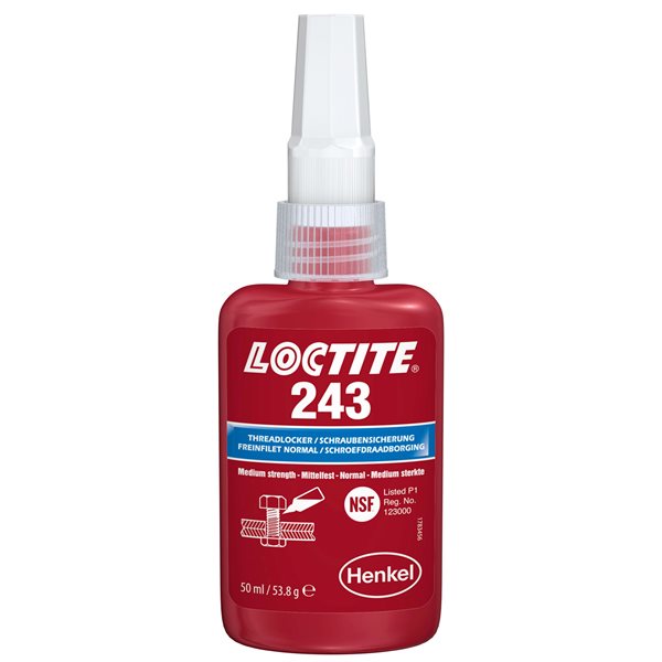 Loctite 243 Threadlocker Blue Medium Strength 36 ml 5 minutes Fixture