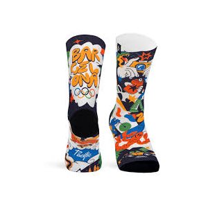 Pacific & Co. Sublimated Barcelona Socks S / M