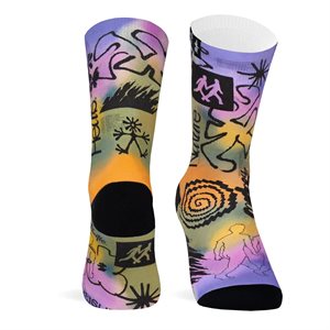 Pacific & Co Socks Sublimated HIKE GREEN Socks S / M