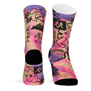 Pacific & Co Socks Sublimated HIKE PINK Socks S / M
